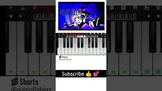 Silly Billy FNF Easy Piano Tutorial shorts [upl. by Lilac]