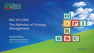 BSCKPIOKR The Alphabet of Strategy Management [upl. by Chastity]