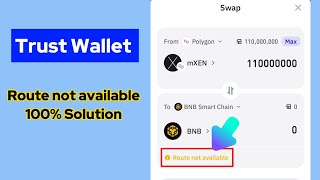 Trust wallet route not available solution  Trust wallet swap option not working 100 solution [upl. by Werdn]