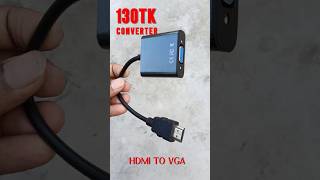 HDMI to VGA Converter Adapter Setup with laptop and old VGA Monitor connector converter hdmi vga [upl. by Atirhs]