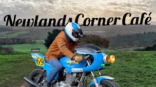 the Café Racer visits NEWLANDS CORNER CAFE [upl. by Rihana559]