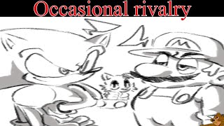 FNF MOD Occasional rivalryNintendoSEGA Mario Vs Sonic [upl. by Lougheed]