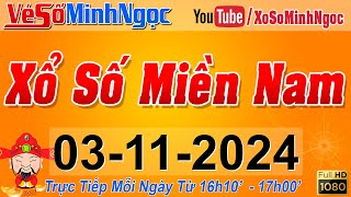 XSMN Minh Ngọc  Trực tiếp Xổ Số Miền Nam  KQXS Miền Nam ngày 03112024 KQXS Hôm Nay XSTT XSKT [upl. by Nahgrom60]