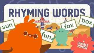 Learning Rhyming Words  Kids Learn to Read  Jumble Junior [upl. by Eblehs373]