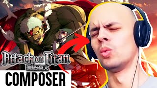 YouSeeBIGGIRLTT is a Mutant Tune  Composer reacts to Attack On Titan OST [upl. by Aihsoek]