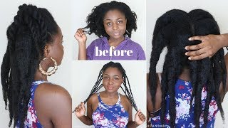 HOW TO Stretch 4c hair amp Retain length with AFRICAN Threading DETAILED [upl. by Woehick]