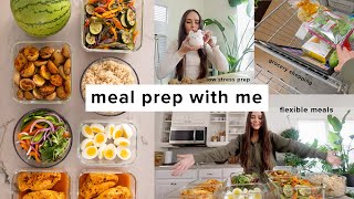 Meal prep with me  Grocery haul  easy prep for healthy meals all week [upl. by Yeo262]