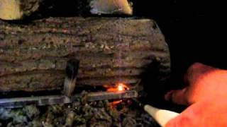 pilot lighting for gas logs [upl. by Bondy]