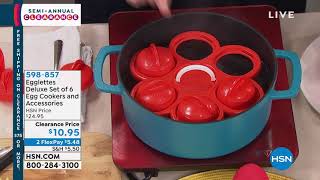 Egglettes Deluxe Set of 6 Egg Cookers and Accessories [upl. by Jair]