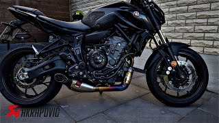 How to Yamaha MT07 2021 Akrapovic Exhaust Install [upl. by Gipsy464]