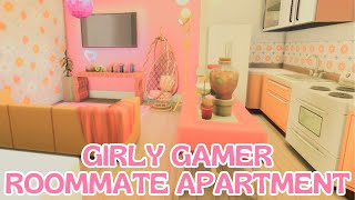 Girly Gamer Roommate Apartment Speed Build in The Sims 4  sims4speedbuild sims4build sims4 [upl. by Maffa]