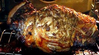 Butterflied ROAST LAMB  Pomegranate Molasses  How to cook recipe [upl. by Aikemal489]