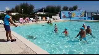 Acquagym in Piscina  Staff Animazione  Girasole camping village [upl. by Saoj]