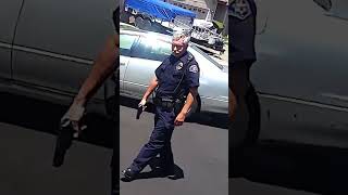 Unhinged Cop Pulls Gun on Citizen First Amendment Audit  ID Refusal [upl. by Christiana]