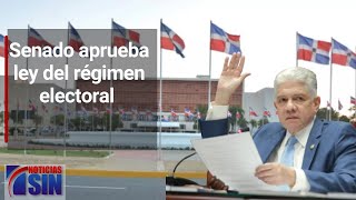 Senado aprueba ley del régimen electoral [upl. by Illehs]