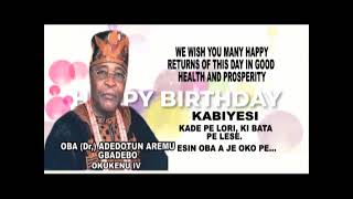 Oba Dr Adedotun Aremu Gbadebo Alake of Egba land 80th birthday Felicitation [upl. by Aileme]