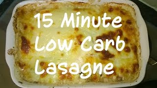 15 Minute Low Carb Lasagne  Full Fat Fridays [upl. by Yttiy]