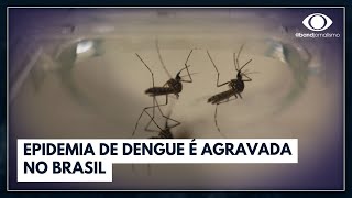 Variantes da dengue agravam contágio  Jornal da Band [upl. by Farly647]