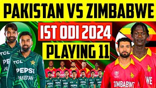 Pakistan VS Zimbabwe Ist Odi  Final Playing 11 amp Timings [upl. by Reinhardt45]