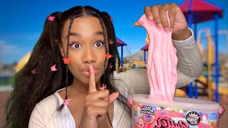 ASMR Girl Tries To Sell You Slime at Recess Slime is Banned at School 🛝💵 ASMR Slime Sounds [upl. by Eenhpad389]