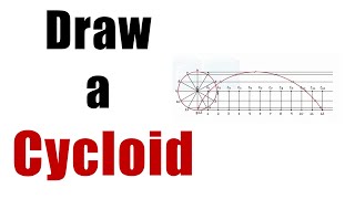 Easy Steps to Draw A CYCLOID  Locus of point  Engg Curves  ENGG Drawing [upl. by Ern]