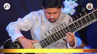 Manoj Jaiswal  Sitar amp Pt Suresh Bhatt on Tabla sarbakaltvcentre [upl. by Nolra]