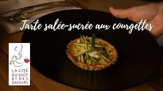 LA TARTE SALEESUCREE AUX COURGETTES par Géraldine Portoles [upl. by Ailisec404]