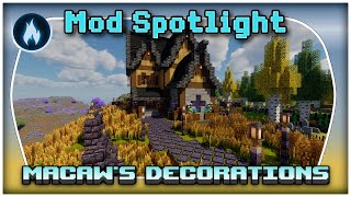 Macaws Decorative Suite Mod Spotlight  Minecraft Mods ForgeFabric [upl. by Adekam651]