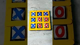 Tictactoe Game Easy DIY  How to Make TIC TAC TOE yt tictactoe shorts diy MissAgrawal21kids [upl. by Yelsha835]