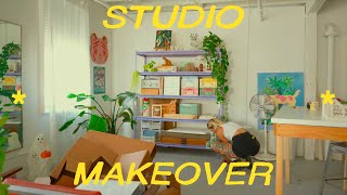 studio makeover ♢ new furniture reorganization [upl. by Ausoj]