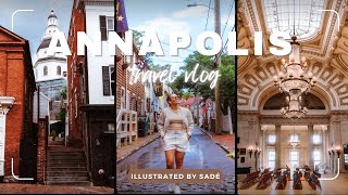 Historic Annapolis 15 Best Things To Do amp Eat in One Day SelfWalking Guide  IllustratedBySadecom [upl. by Ymac470]