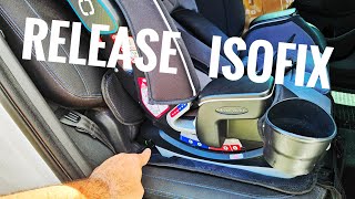 Remove  Release IsoFix Car Seat  GRACO Slimfix LX [upl. by Anirtruc236]