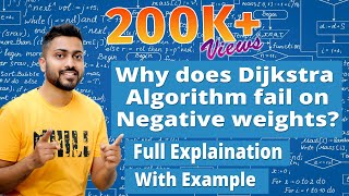 L412 Why does Dijkstra fail on Negative Weights Full Explanation with examples [upl. by Anes791]