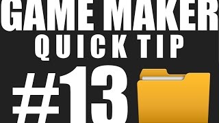 Game Maker Quick Tips 13  Folders Groups [upl. by Delora]