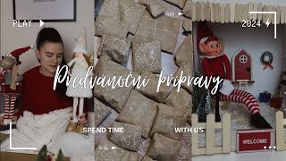 Předvánoční přípravy  VLOGMASY KAŽDÝ DEN DIY adventní kalendář dům pro skřítka a vánoční HAUL [upl. by Jon]