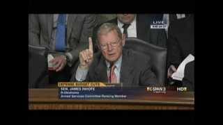 Inhofe Opening Statement at SASC Sequestration Hearing [upl. by Ajat]