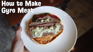 How to Make Gyro Meat  Cook Gyro Meat on BGE  Kamado Joe [upl. by Maunsell]