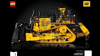 Lego Technic 42131 App Controlled Cat D11 Bulldozer instructions video BOOK 1 [upl. by Seldun]