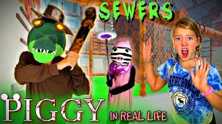 PIGGY IN REAL LIFE  BOOK 2 CHAPTER 5 SEWERS  FUN WITH THE MILLERS [upl. by Woodson]