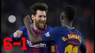 RÉSUMÉ BARÇA VS GIRONA 61  MATCH EXEPTIONEL DU BARÇA [upl. by Adnimra449]