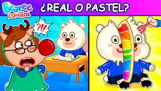 Maestra ¿Dónde está Real Bearee🤔 Desafío PASTEL o FALSO  Dibujos Animados ★ Bearee Español [upl. by Yelekalb]