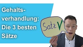 Gehaltsverhandlung Die 3 besten Sätze  M Wehrle [upl. by Azeret]