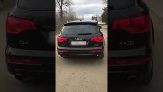 audi q7 42 tdi straight pipe exhaust [upl. by Tiossem587]