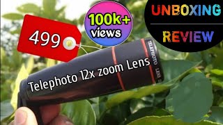 12x Optical Zoom lens For Mobile Unboxing amp Full Review [upl. by Meunier]