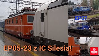 đź§ˇ EP0523 đź§ˇ z IC Silesia Halny  EU07 PKP Cargo i KĹš w deszczowym Rybniku đźŚ§ď¸Ź [upl. by Derej]