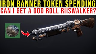 SPENDING IRON BANNER TOKENS TO GET A GOD ROLL RIISWALKER  DESTINY 2 [upl. by Faustena]