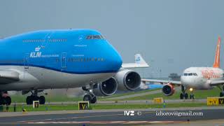 KLM Boeing 747 taxiing before takeoff [upl. by Masry]