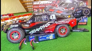 TRAXXAS Slash Ultimate gets unboxed DIRTY and BREAKS [upl. by Erdried910]