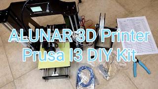 ALUNAR 3D Printer Prusa I3 Self Assembly DIY Kit [upl. by Demmahom993]