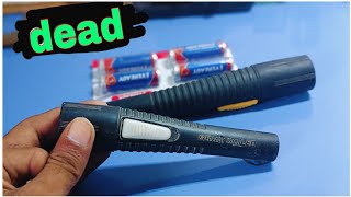 Eveready Torch Switch Repair  How To Repair Torch light  Torch repair in hindi  Eveready Torch [upl. by Esyahc]